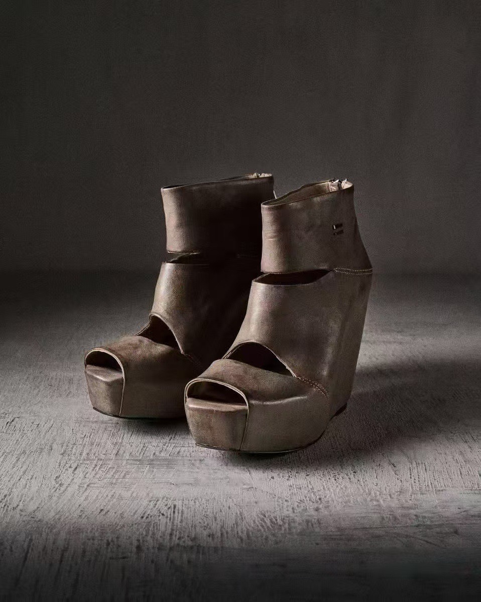 Women'S Fashion Leather Boots - Novas Sandálias Femininas de Verão com