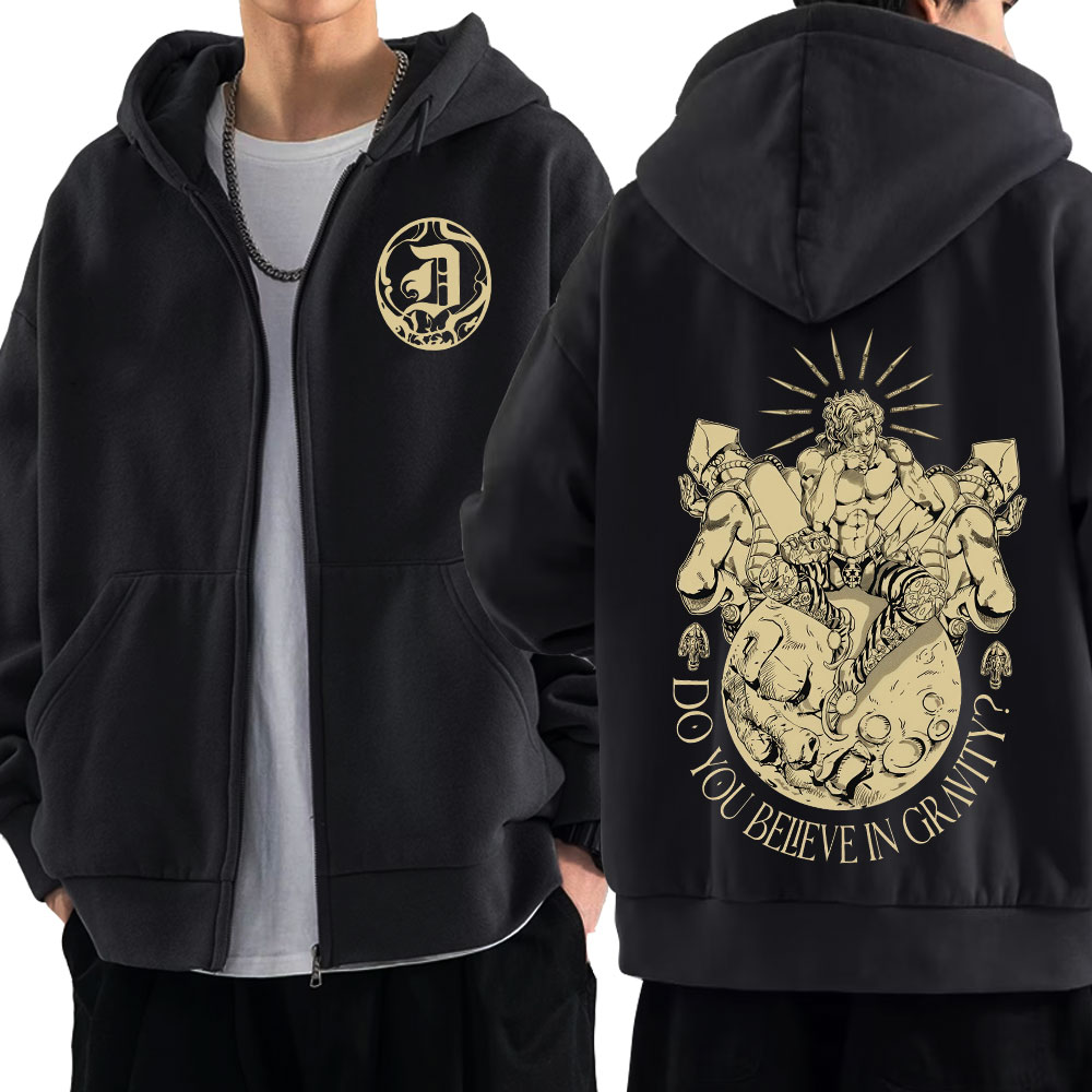 Women'S Fashion Zip Hoodie - Anime jojo bizarre adventure zíper hoodies