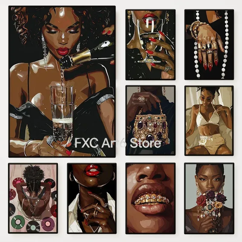 Women Fashion Jewellery - 1Pç Pôster Moderno Sem Moldura Mulher