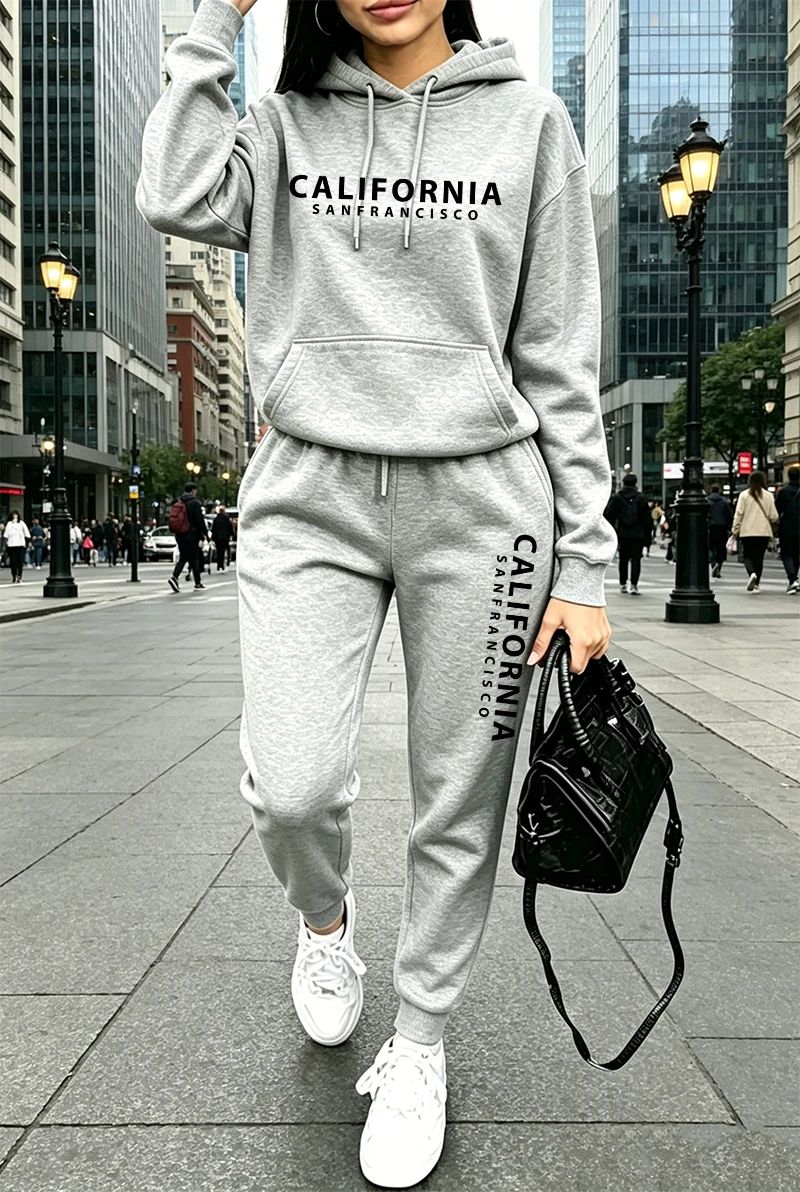 Women'S Fashion Sweatshirts - Conjunto de Treino Feminino de Qualidade