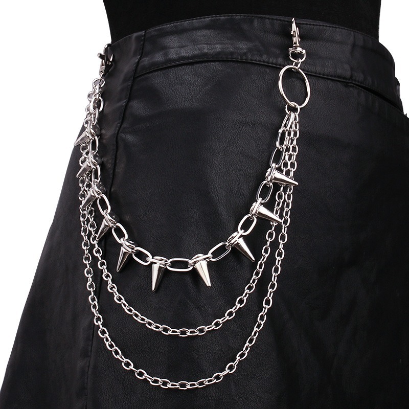Women Fashion Jewellery - Hip hop punk rock calças de