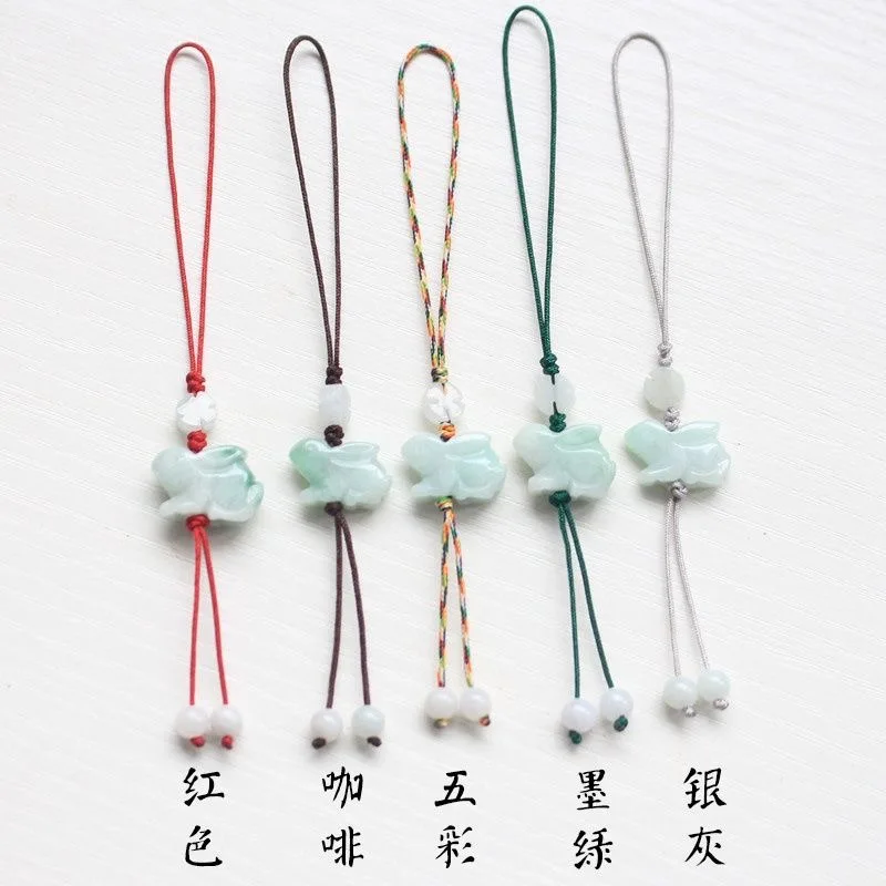 Women Fashion Jewellery - Personalização natural esmeralda coelho chinês diy