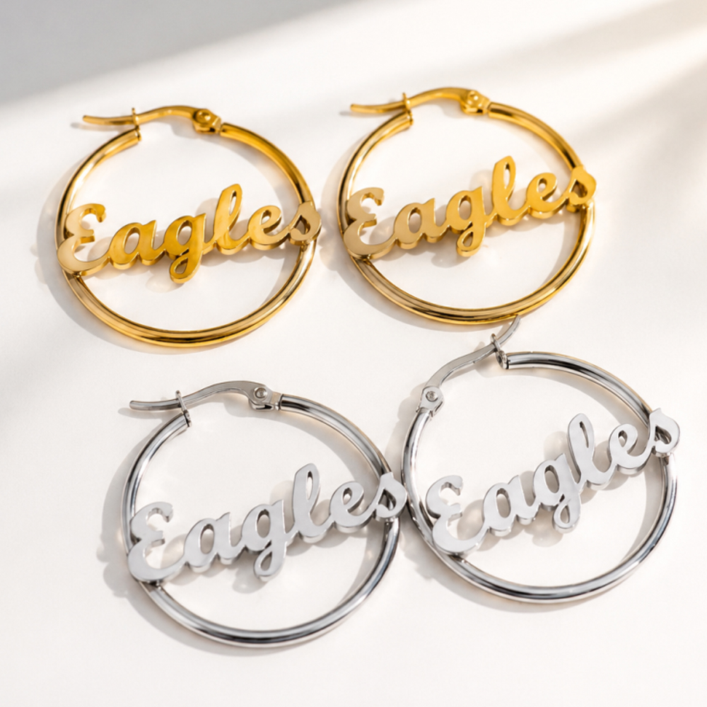 Brincos de argola com nome per - Women Fashion Fun avaliação e preço