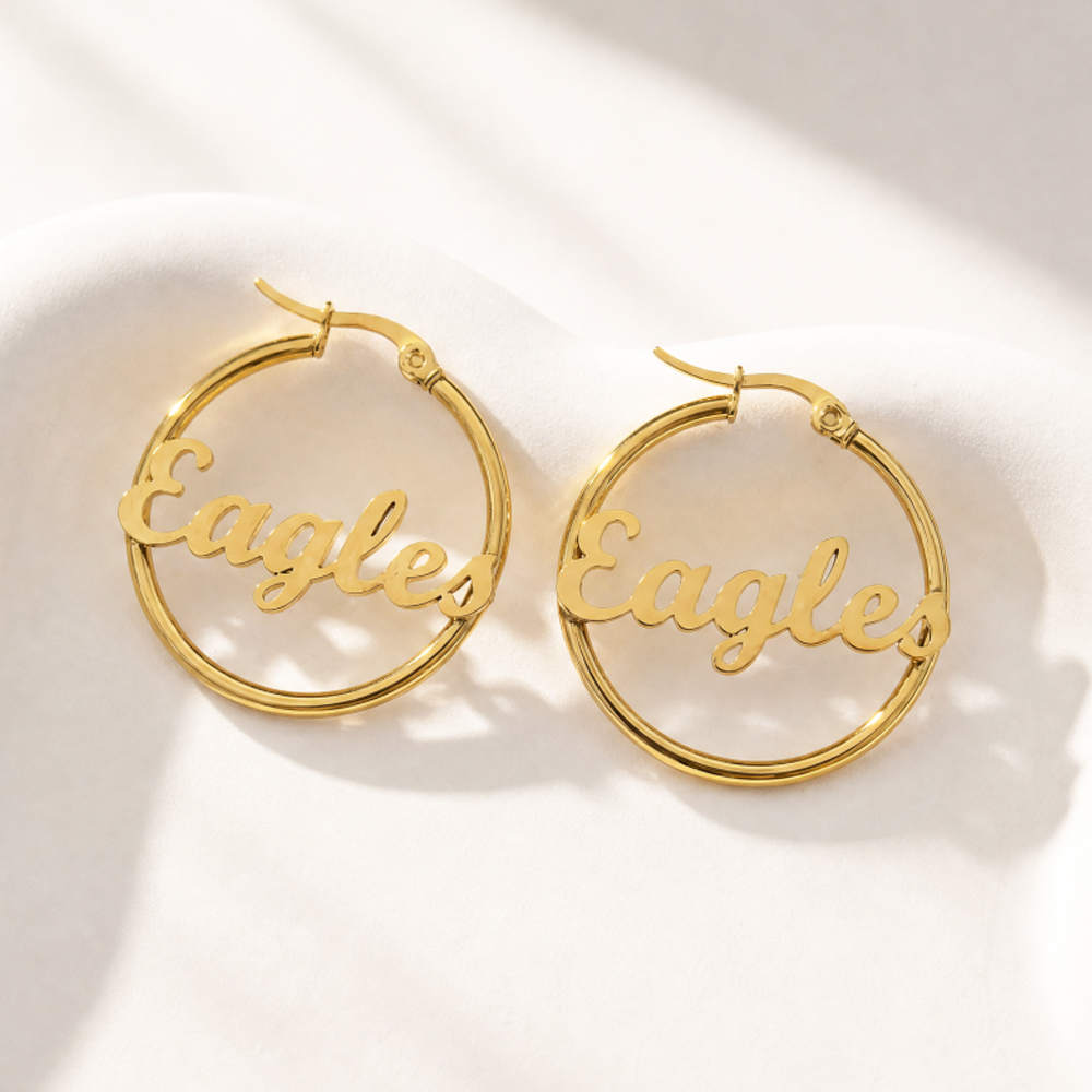 Brincos de argola com nome per - Women Fashion Fun avaliação e preço