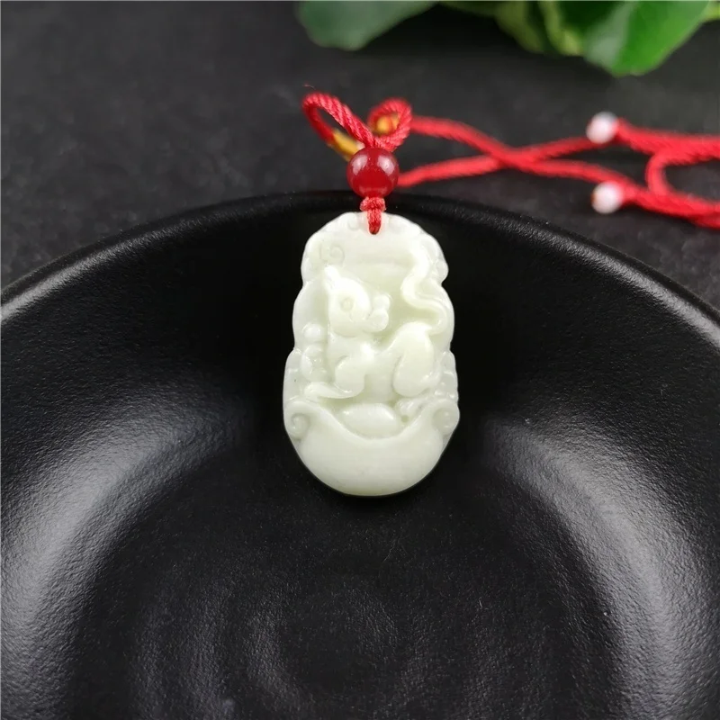 Zodíaco chinês esculpido jade  - Women Fashion Jewellery avaliação e preço