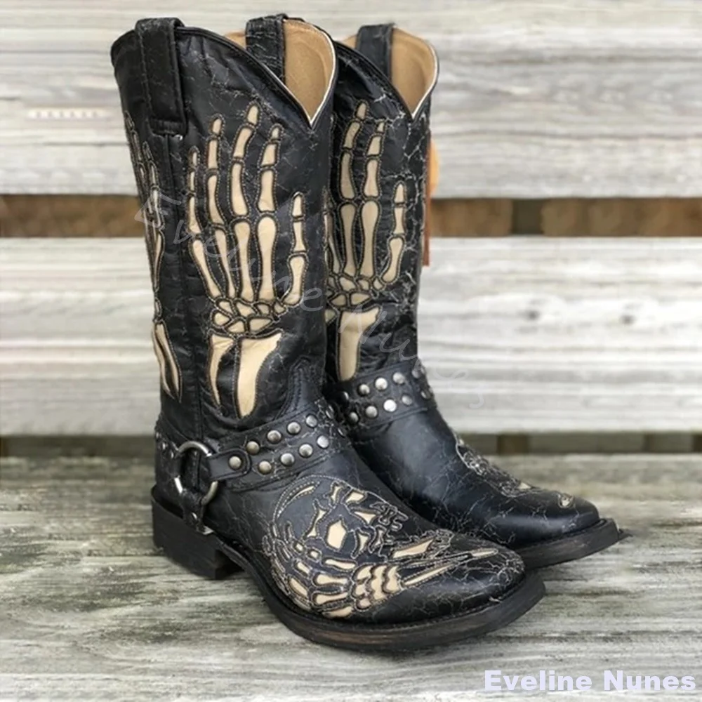 Botas Western Totem de Caveira - Women'S Fashion Winter 2026 avaliação e preço