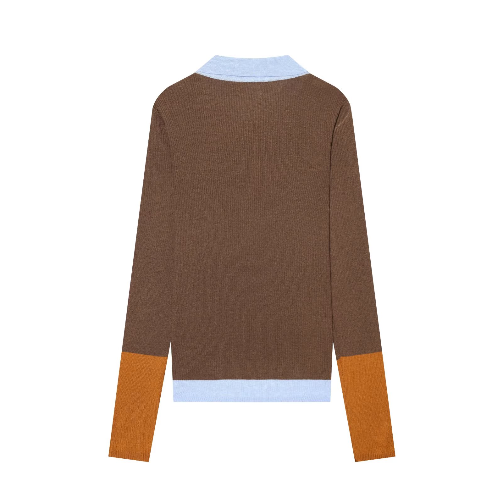 Blusa de Tricô com Gola Polo e - Women'S Fashion Winter 2026 avaliação e preço