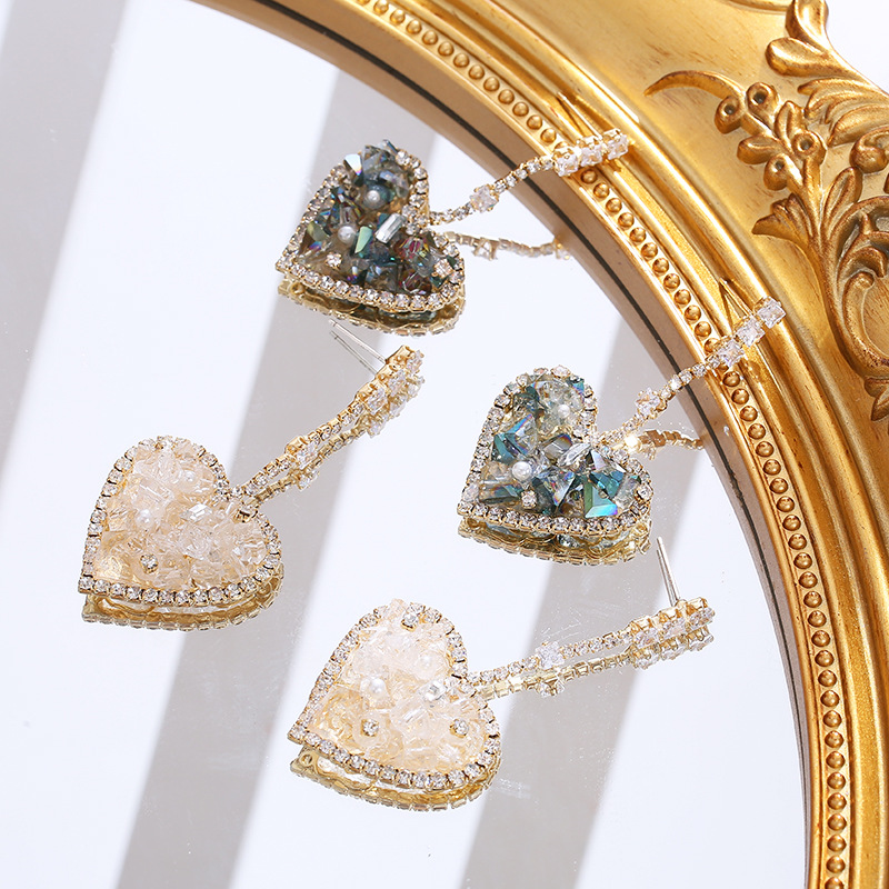Novos Brincos de Cristal em Fo - Women Fashion Nz avaliação e preço