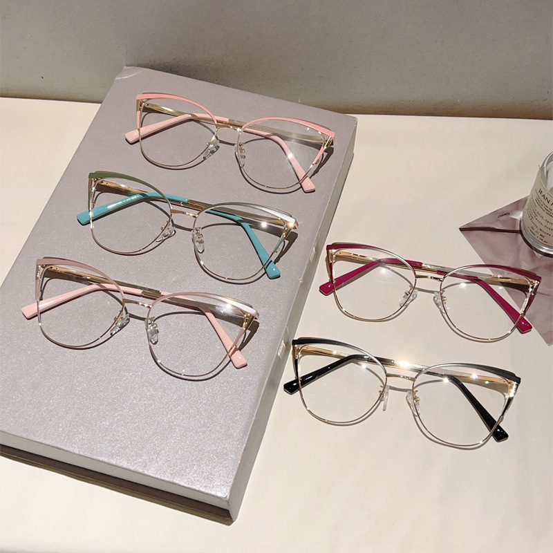 Novas armações de óculos com d - Women'S Fashion Glasses Non Prescription avaliação e preço