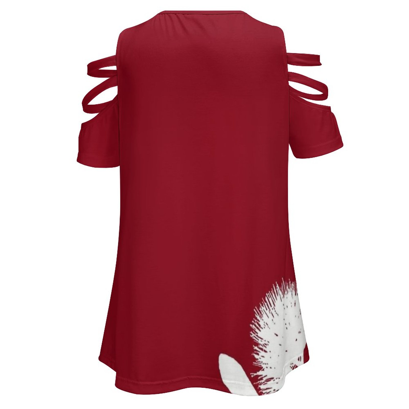 Pohutukawa-branco sobre vermel - Women Fashion Nz avaliação e preço