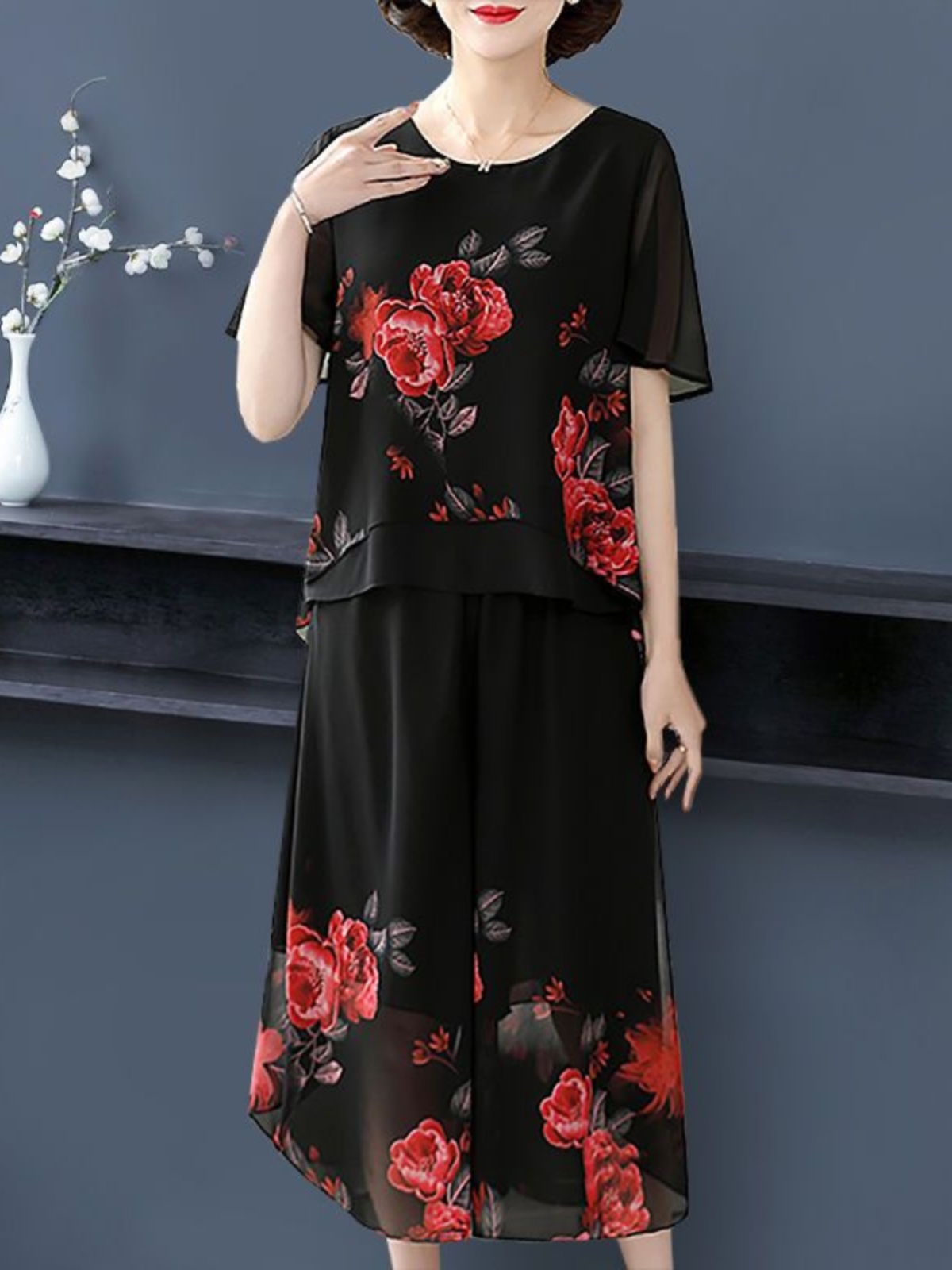 Conjunto de duas peças elegant - Women'S Fashion In The 50S avaliação e preço