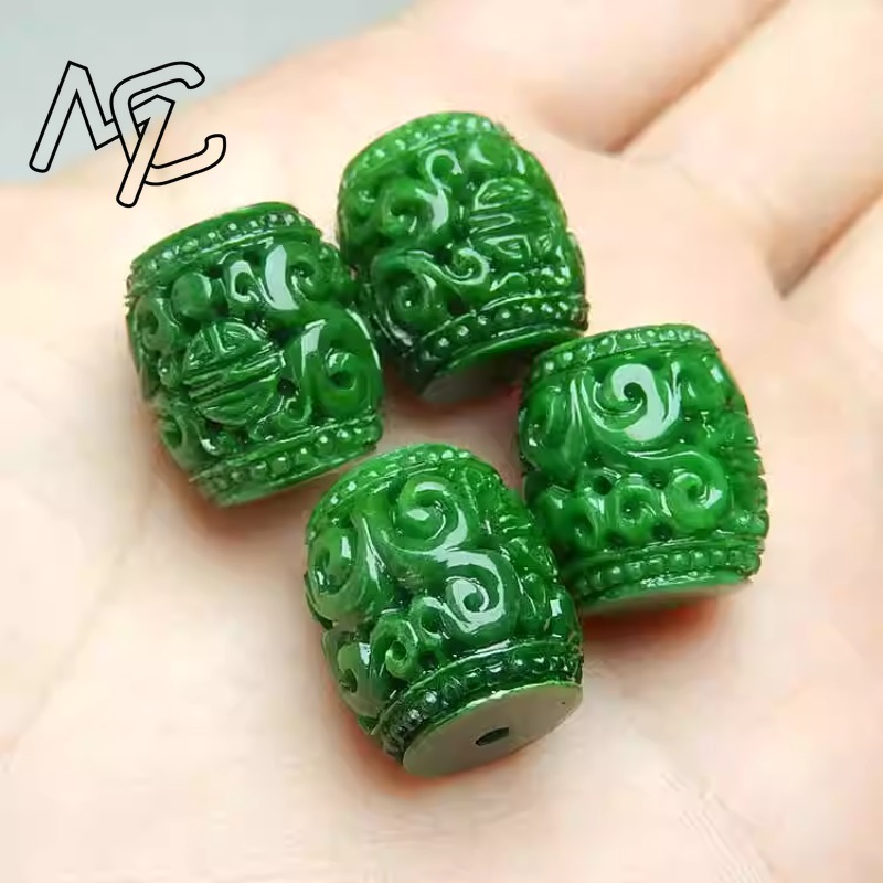 5pc natural verde jade escultu - Women Fashion Jewellery avaliação e preço