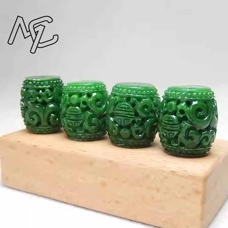 5pc natural verde jade escultu - Women Fashion Jewellery avaliação e preço