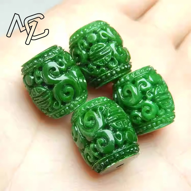 5pc natural verde jade escultu - Women Fashion Jewellery avaliação e preço