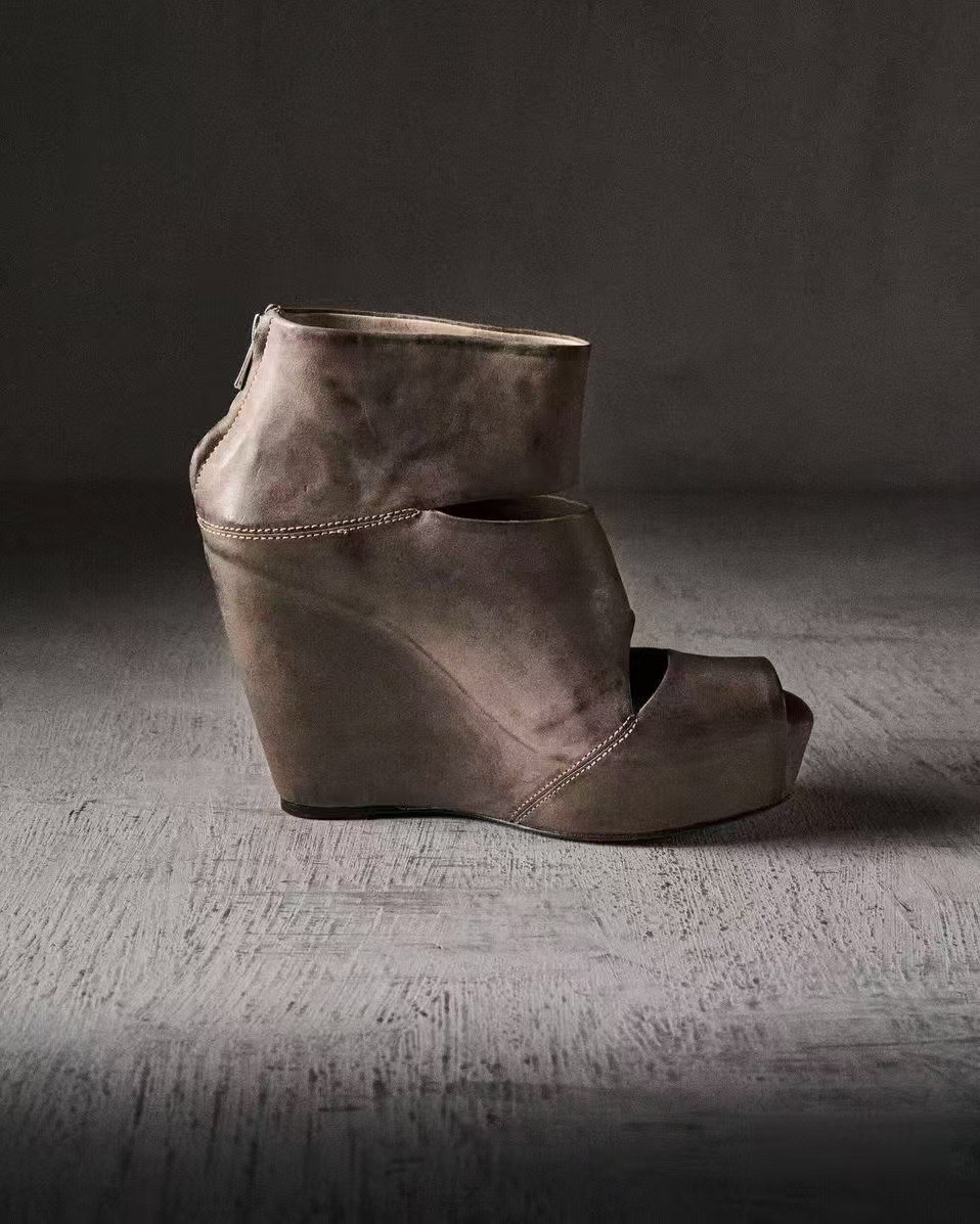 Novas Sandálias Femininas de V - Women'S Fashion Leather Boots avaliação e preço