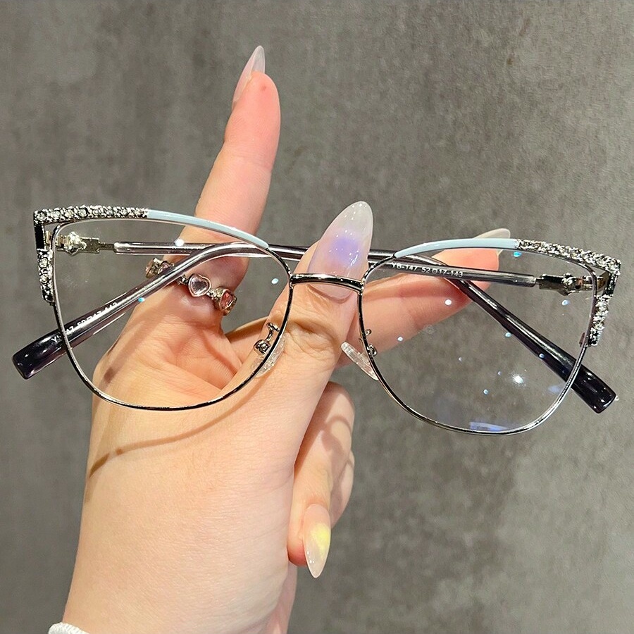 1pc moda feminina óculos sem p - Women'S Fashion Glasses Non Prescription avaliação e preço