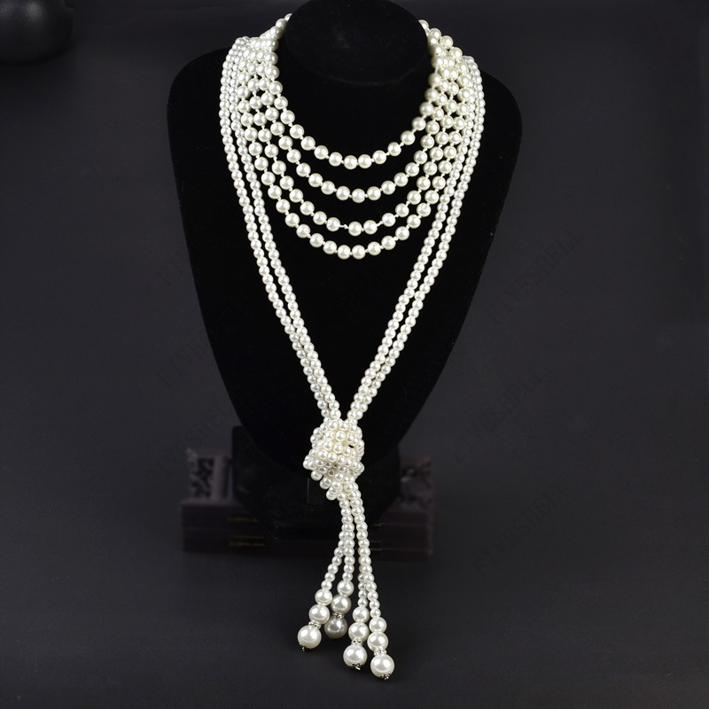 1920s pérolas colar moda pérol - Women'S Fashion Of The 1920S avaliação e preço