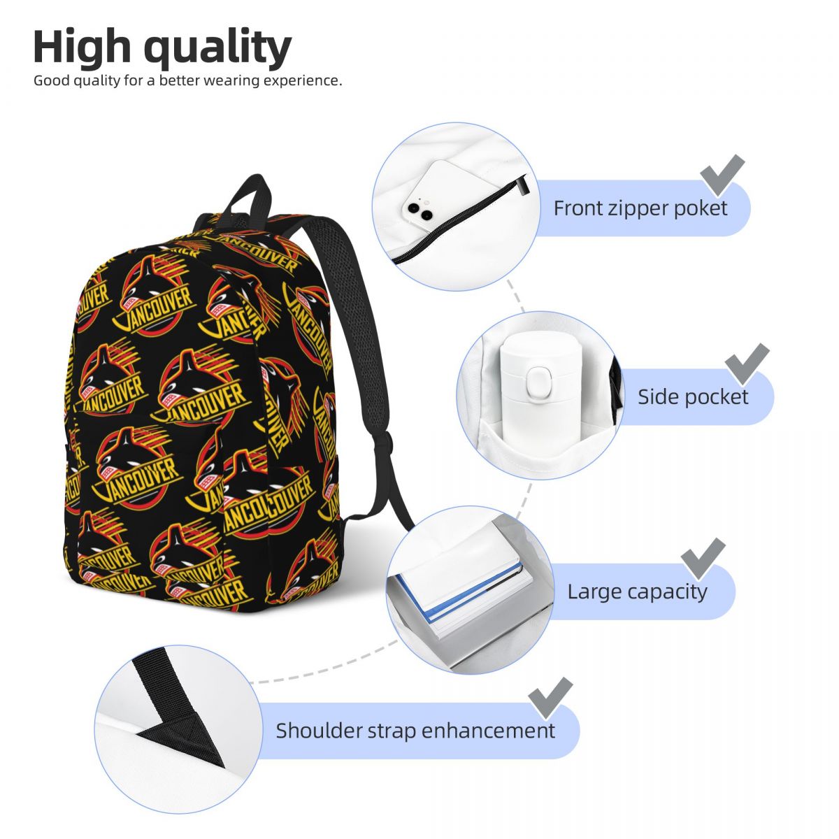 Mochila escolar rara Vancouver - Women'S Fashion Vancouver avaliação e preço