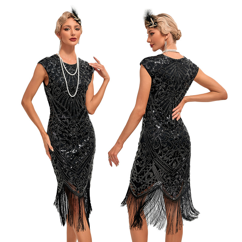 Vestido Retro dos Anos 1920, E - Women'S Fashion Of The 1920S avaliação e preço