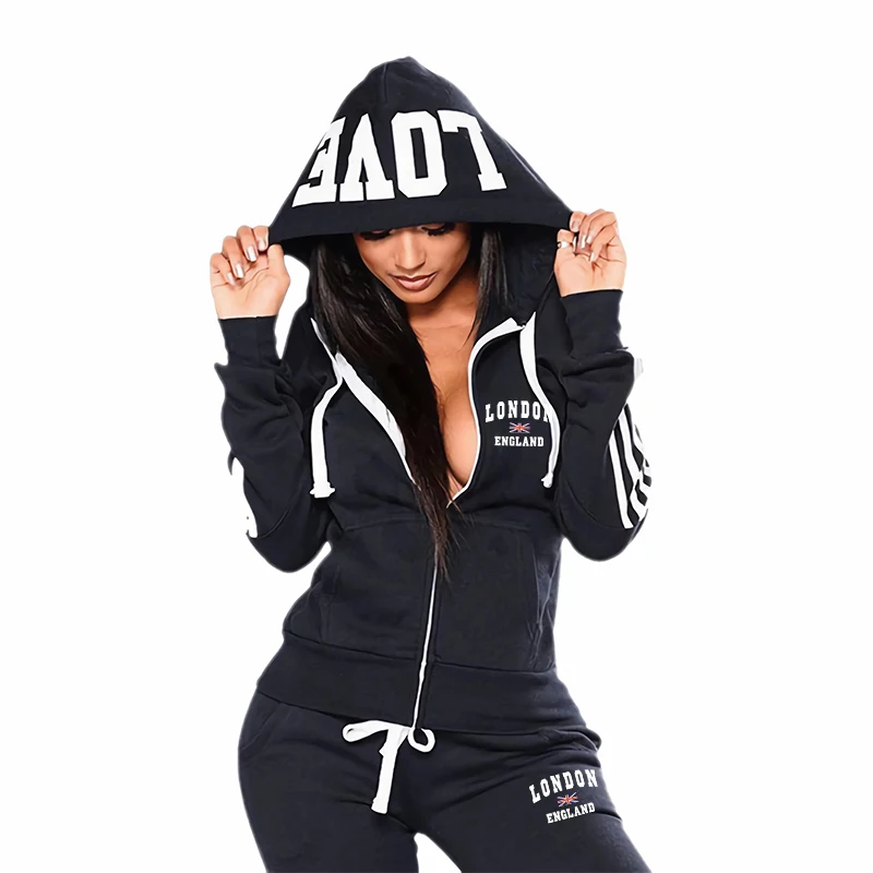 Esportes casuais diários de al - Women'S Fashion Zip Hoodie avaliação e preço
