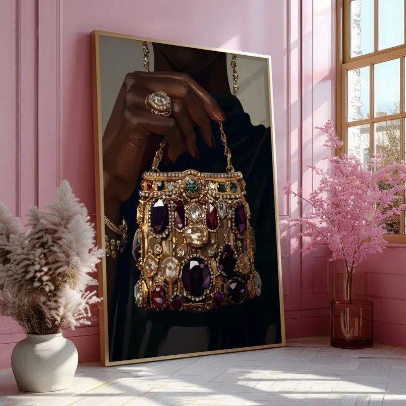 1Pç Pôster Moderno Sem Moldura - Women Fashion Jewellery avaliação e preço