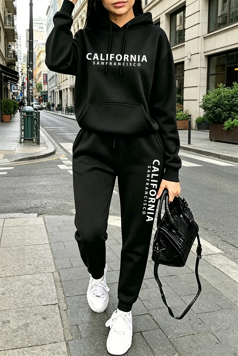 Conjunto de Treino Feminino de - Women'S Fashion Sweatshirts avaliação e preço