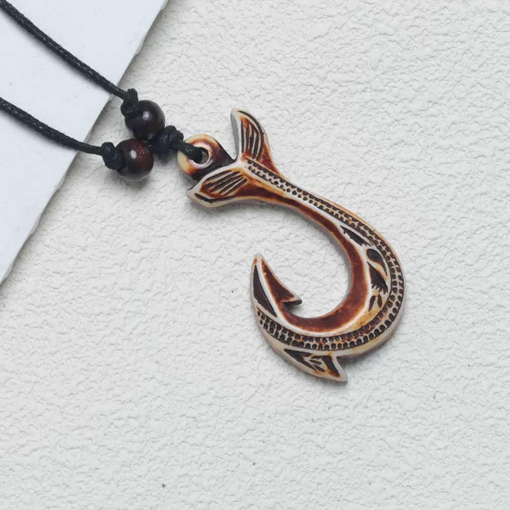 Colar com pingente de anzol ma - Women Fashion Nz avaliação e preço