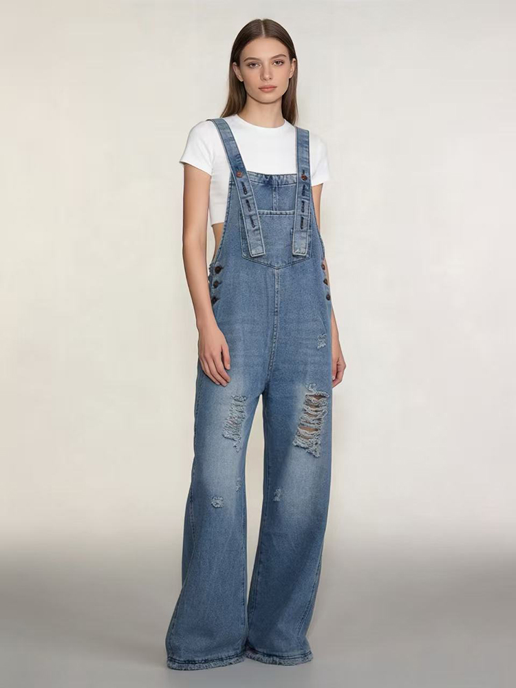 Macacão Jeans Feminino Retrô R - Women'S Fashion Overalls avaliação e preço