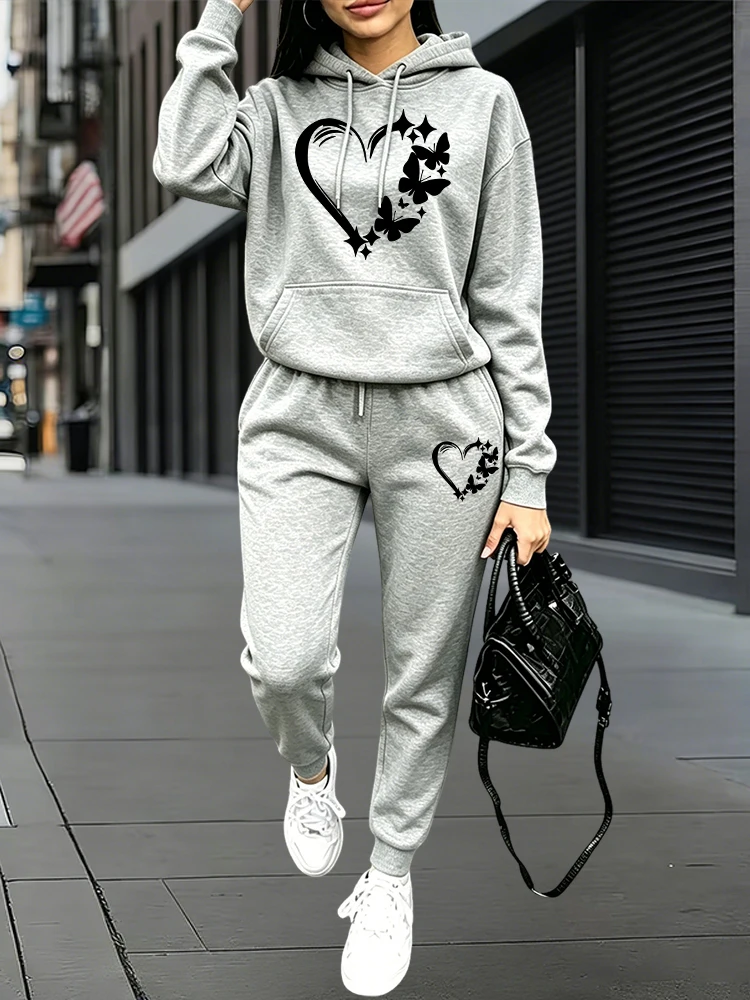 Conjunto de Moletom Feminino 2 - Women'S Fashion Winter 2026 avaliação e preço