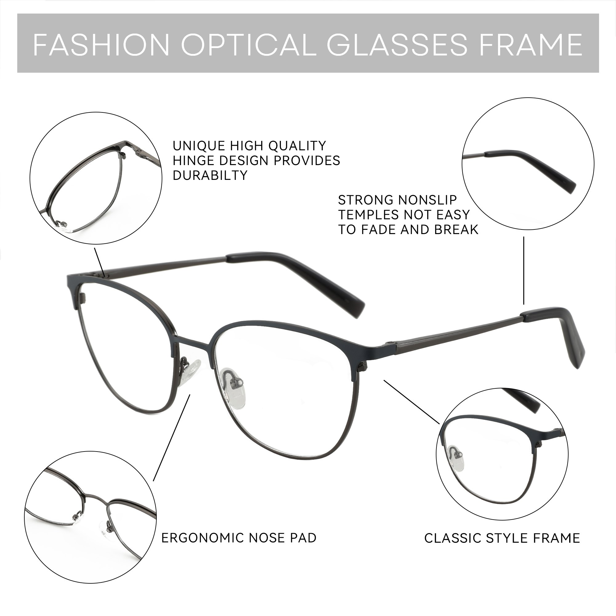 Óculos de Grau ZENOTTIC Fashio - Women'S Fashion Glasses Non Prescription avaliação e preço