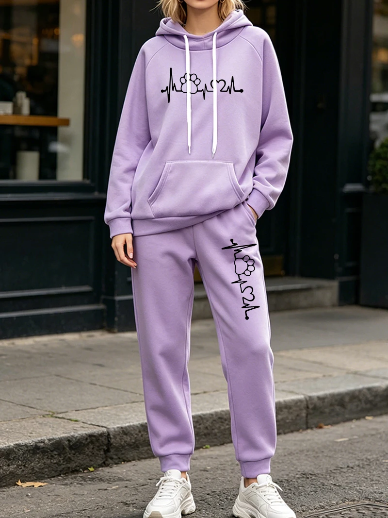 Conjunto Feminino de 2 Peças p - Women'S Fashion Sweatshirts avaliação e preço