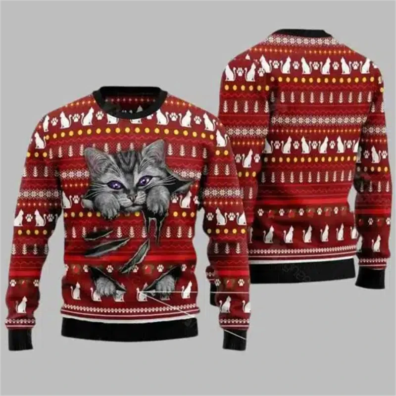 Suéter de Natal Feio com Estam - Women'S Fashion Sweatshirts avaliação e preço