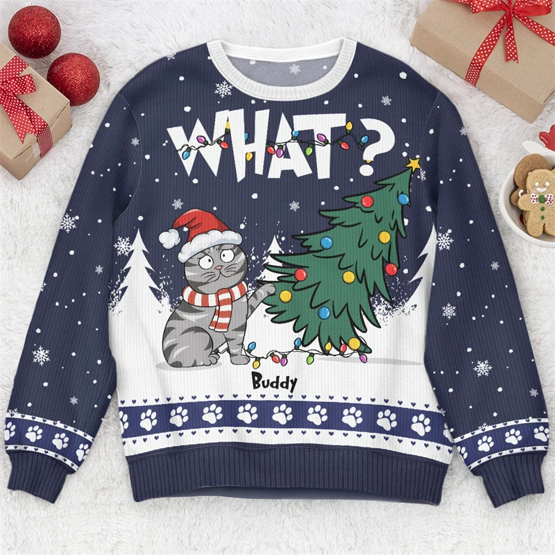 Suéter de Natal Feio com Estam - Women'S Fashion Sweatshirts avaliação e preço