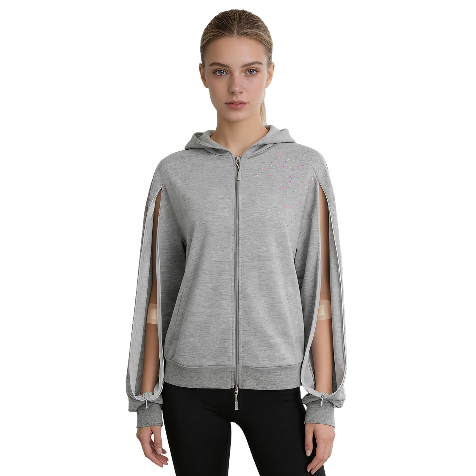 Jaqueta Feminina Casual com Zí - Women'S Fashion Zip Hoodie avaliação e preço