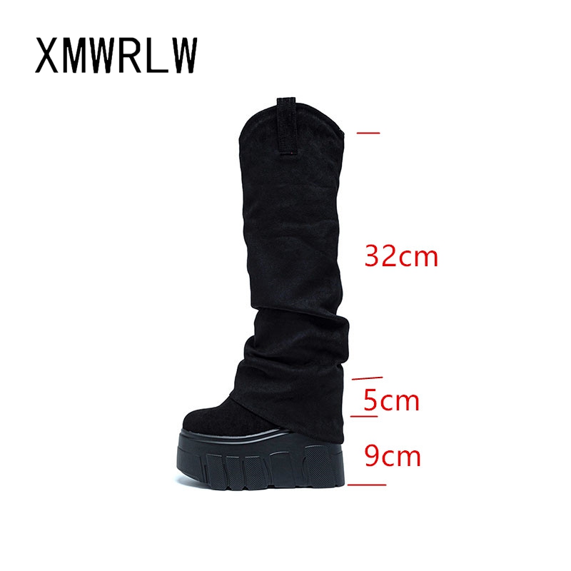 Xmwrlw 2025 outono inverno mul - Women'S Fashion Leather Boots avaliação e preço