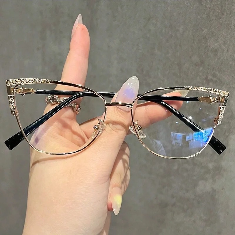 1 Unidade de Óculos Femininos  - Women'S Fashion Glasses Non Prescription avaliação e preço