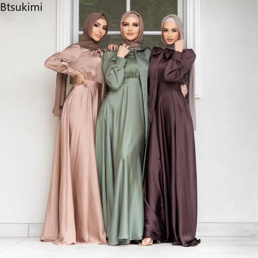 Vestido de cetim elegante para - Turkey Women Fashion avaliação e preço