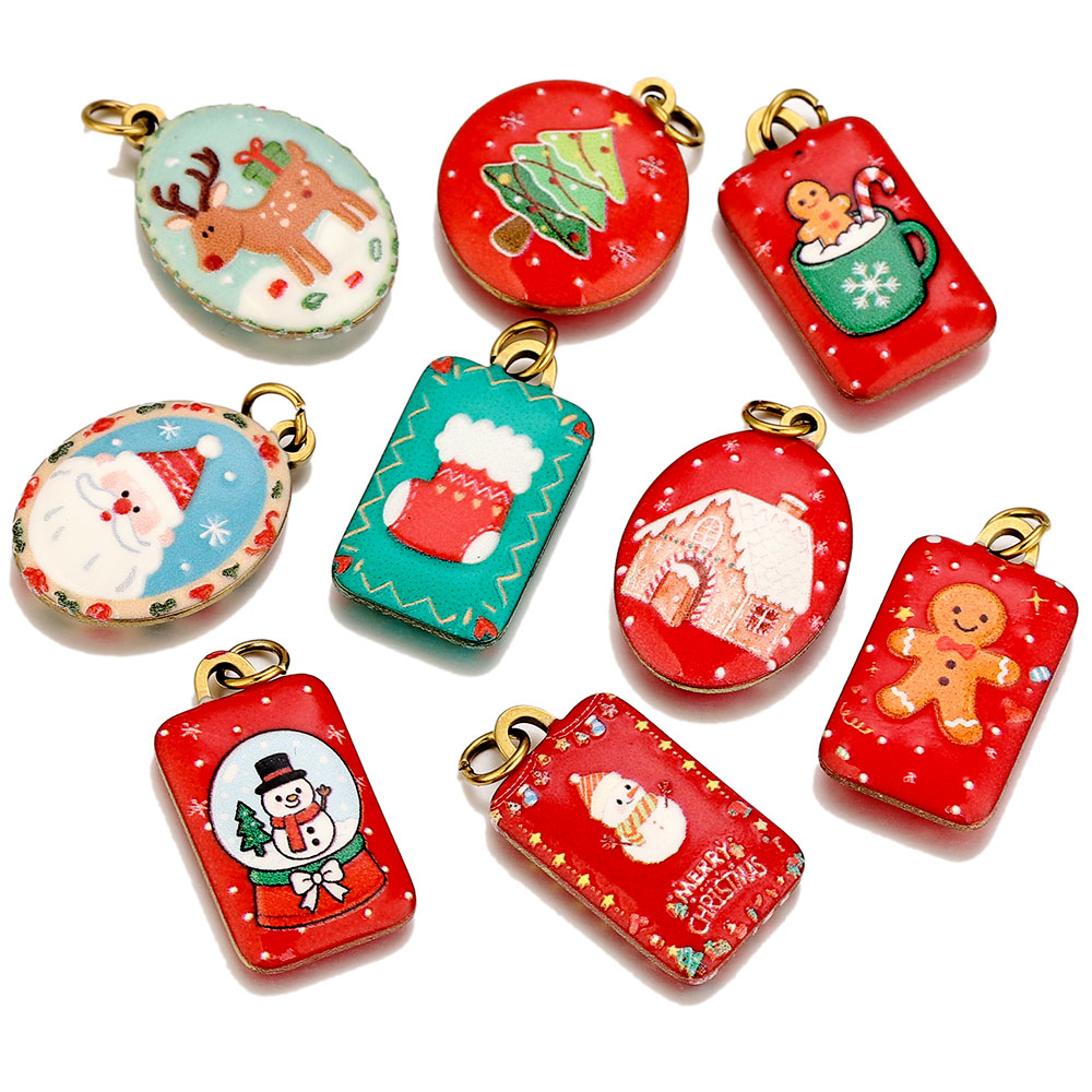 3 peças de pingentes de Natal  - Women Fashion Jewellery avaliação e preço