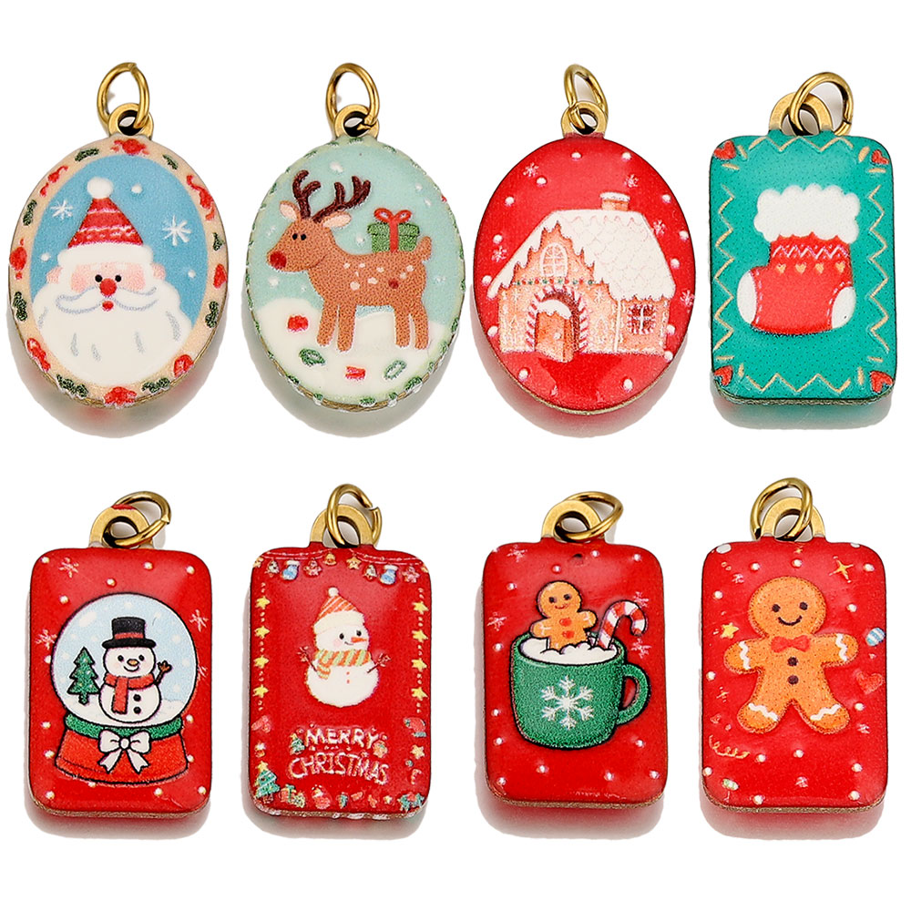 3 peças de pingentes de Natal  - Women Fashion Jewellery avaliação e preço