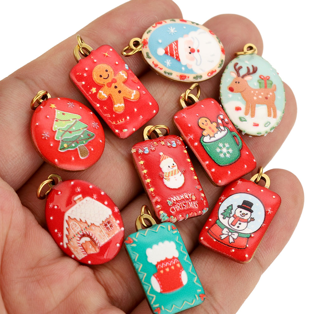 3 peças de pingentes de Natal  - Women Fashion Jewellery avaliação e preço