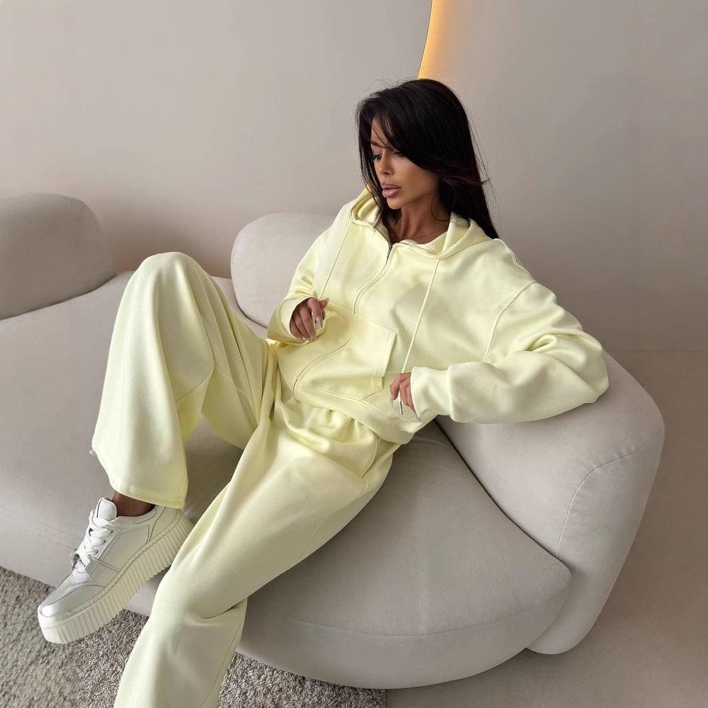 Conjunto de roupa de dormir fe - Women'S Fashion Zip Hoodie avaliação e preço